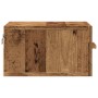 Wall-mounted bedside tables 2 units aged wood 35x35x20 cm by , Nightstands - Ref: Foro24-857064, Price: 58,72 €, Discount: %