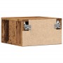 Wall-mounted bedside tables 2 units aged wood 35x35x20 cm by , Nightstands - Ref: Foro24-857064, Price: 58,72 €, Discount: %