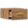 Wall-mounted bedside tables 2 units in artisan oak color, 35x35x20 cm by , Nightstands - Ref: Foro24-857066, Price: 58,72 €, ...