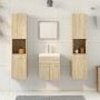 4-piece bathroom furniture set in Sonoma oak plywood by , Bathroom furniture - Ref: Foro24-3324998, Price: 149,85 €, Discount: %