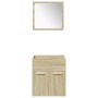 4-piece bathroom furniture set in Sonoma oak plywood by , Bathroom furniture - Ref: Foro24-3324998, Price: 149,85 €, Discount: %