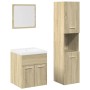 4-piece bathroom furniture set in Sonoma oak plywood by , Bathroom furniture - Ref: Foro24-3325004, Price: 176,99 €, Discount: %