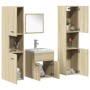 5-piece engineered wood bathroom furniture set in Sonoma oak. by , Bathroom furniture - Ref: Foro24-3325010, Price: 231,64 €,...