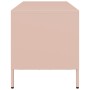 Mueble para TV acero laminado en frío rosa 101,5x39x43,5 cm de , Muebles TV - Ref: Foro24-851227, Precio: 186,30 €, Descuento: %