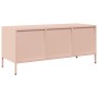 TV stand made of cold-rolled steel in pink, measuring 101.5x39x43.5 cm. by , TV Furniture - Ref: Foro24-851227, Price: 186,30...