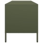 TV stand made of cold-rolled steel in olive green, measuring 135x39x43.5 cm. by , TV Furniture - Ref: Foro24-851308, Price: 2...