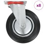 Swivel wheels 8 units 200 mm | Foro24|Onlineshop| Casa, Jardín y Más Foro24.es