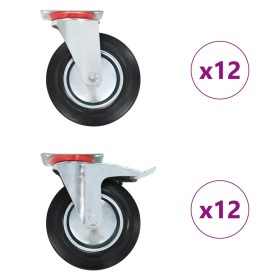 Swivel wheels 24 units 200 mm