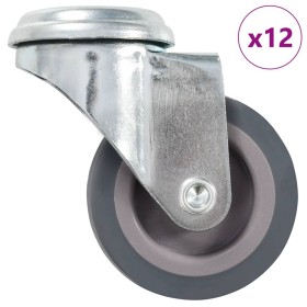 Swivel wheels with pin hole 12 units 50 mm