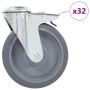 Swivel wheels with pin hole 32 units 125 mm by , Material handling - Ref: Foro24-277880, Price: 209,21 €, Discount: %