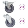 Swivel wheels with pin hole 24 units 75 mm | Foro24|Onlineshop| Casa, Jardín y Más Foro24.es