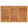 Mesa de jardín de madera maciza de teca 150x90x75 cm de vidaXL, Mesas de jardín - Ref: Foro24-315103, Precio: 190,74 €, Descu...