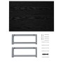 Set of 2-piece black ceramic bathroom furniture | Foro24|Onlineshop| Casa, Jardín y Más Foro24.es