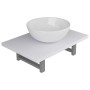 Conjunto de muebles de baño 2 piezas cerámica blanco | Foro24|Onlineshop| Casa, Jardín y Más Foro24.es