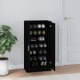 Shoe cabinet made of black plywood wood 55x35x108 cm by , Shoe racks and shoe organizers - Ref: Foro24-342665, Price: 130,12 ...