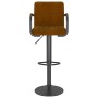 Brown velvet kitchen stool by , Kitchen stools - Ref: Foro24-334646, Price: 85,08 €, Discount: %