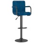 Blue velvet kitchen stool | Foro24|Onlineshop| Casa, Jardín y Más Foro24.es