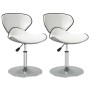 Dining chairs 2 units white synthetic leather | Foro24|Onlineshop| Casa, Jardín y Más Foro24.es