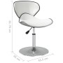 Sillas de comedor 2 unidades cuero sintético blanco de , Sillas de comedor - Ref: Foro24-335119, Precio: 125,97 €, Descuento: %