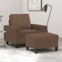 Sessel mit Hocker, brauner Stoff, 60 cm. | Foro24|Onlineshop| Casa, Jardín y Más Foro24.es