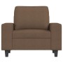 Armchair with brown fabric footstool 60 cm | Foro24|Onlineshop| Casa, Jardín y Más Foro24.es