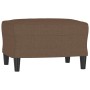 3-seater sofa with brown fabric footstool, 180 cm | Foro24|Onlineshop| Casa, Jardín y Más Foro24.es