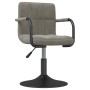 Swivel dining chairs 6 pcs light gray velvet | Foro24|Onlineshop| Casa, Jardín y Más Foro24.es