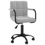 Light gray velvet swivel dining chair | Foro24|Onlineshop| Casa, Jardín y Más Foro24.es