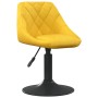 Swivel dining chairs 4 pcs yellow mustard velvet | Foro24|Onlineshop| Casa, Jardín y Más Foro24.es