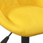 Swivel dining chairs 4 pcs yellow mustard velvet | Foro24|Onlineshop| Casa, Jardín y Más Foro24.es