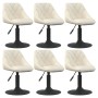 6 cream velvet swivel dining chairs | Foro24|Onlineshop| Casa, Jardín y Más Foro24.es