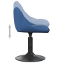 Blue velvet dining chair by , dining chairs - Ref: Foro24-3088817, Price: 76,04 €, Discount: %