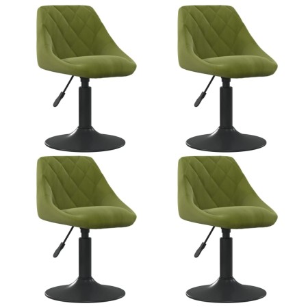 Sillas de comedor giratorias 4 unidades terciopelo verde claro | Foro24|Onlineshop| Casa, Jardín y Más Foro24.es