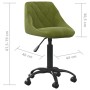 Silla de oficina de terciopelo verde claro | Foro24|Onlineshop| Casa, Jardín y Más Foro24.es