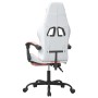 Silla gaming con reposapiés cuero sintético blanco y rosa de , Sillones para videojuegos - Ref: Foro24-3143839, Precio: 128,1...