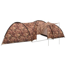 Igloo tent 8 people camouflage 650x240x190 cm by vidaXL, tents - Ref: Foro24-93052, Price: 158,22 €, Discount: %