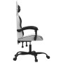 Gaming chair in white and black synthetic leather by , Gaming chairs - Ref: Foro24-3143900, Price: 118,79 €, Discount: %