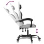 Gaming chair in white and black synthetic leather by , Gaming chairs - Ref: Foro24-3143900, Price: 118,79 €, Discount: %