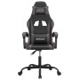 Silla gaming cuero sintético negro y gris de , Sillones para videojuegos - Ref: Foro24-3143870, Precio: 117,16 €, Descuento: %