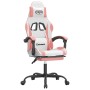 Gaming-Stuhl mit Fußstütze aus weißem und rosa Kunstleder von , Gaming-Stühle - Ref: Foro24-3143887, Preis: 127,88 €, Rabatt: %