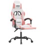 Gaming-Stuhl mit Fußstütze aus weißem und rosa Kunstleder von , Gaming-Stühle - Ref: Foro24-3143887, Preis: 127,88 €, Rabatt: %