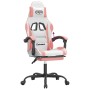 Gaming-Stuhl mit Fußstütze aus weißem und rosa Kunstleder von , Gaming-Stühle - Ref: Foro24-3143887, Preis: 127,88 €, Rabatt: %