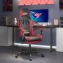 Silla gaming con reposapiés cuero sintético negro rojo de , Sillones para videojuegos - Ref: Foro24-3143879, Precio: 127,03 €...