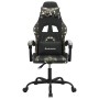 Drehbarer Gaming-Stuhl aus schwarzem Kunstleder und Camouflage-Muster von , Gaming-Stühle - Ref: Foro24-349602, Preis: 120,03...