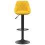 Mustard yellow velvet kitchen stool | Foro24|Onlineshop| Casa, Jardín y Más Foro24.es