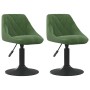 Swivel dining chairs, 2 units, dark green velvet | Foro24|Onlineshop| Casa, Jardín y Más Foro24.es