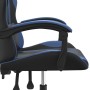 Silla gaming giratoria cuero sintético negro y azul | Foro24|Onlineshop| Casa, Jardín y Más Foro24.es