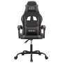 Swivel gaming chair in black and grey synthetic leather by , Gaming chairs - Ref: Foro24-349571, Price: 117,16 €, Discount: %