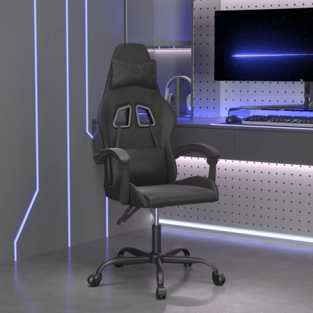 Swivel gaming chair in black synthetic leather by , Gaming chairs - Ref: Foro24-349527, Price: 127,96 €, Discount: %