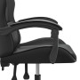 Swivel gaming chair in black synthetic leather by , Gaming chairs - Ref: Foro24-349527, Price: 127,96 €, Discount: %